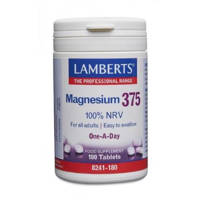 Εικόνα της LAMBERTS MAGNESIUM 375 ΣΥΜΠΛΗΡΩΜΑ ΔΙΑΤΡΟΦΗΣ ΜΕ ΤΙΣ 4 ΣΗΜΑΝΤΙΚΟΤΕΡΕΣ ΜΟΡΦΕΣ ΑΛΑΤΩΝ ΜΑΓΝΗΣΙΟΥ, 180TABS.