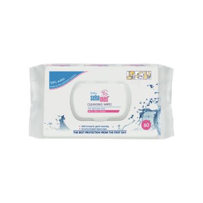 Εικόνα της SEBAMED BABY CLEANSING WIPES - ΥΓΡΑ ΜΩΡΟΜΑΝΤΗΛΑ ΜΕ 99% ΝΕΡΟ, 60ΤΕΜΑΧΙΑ.