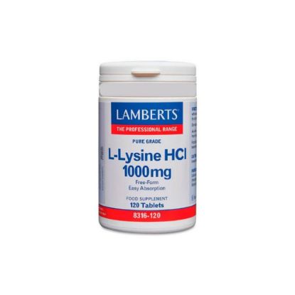 Εικόνα της LAMBERTS L-LYSINE HCL 1000MG ΣΥΜΠΛΗΡΩΜΑ ΔΙΑΤΡΟΦΗΣ ΜΕ ΛΥΣΙΝΗ, 120TABS.