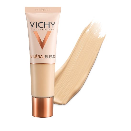 Εικόνα της VICHY MINERAL BLEND MAKE-UP FLUIDE GYPSUM 03- Υδάτινη Βάση για Λαμπερή Επιδερμίδα & 16ωρο Κράτημα, 30ml