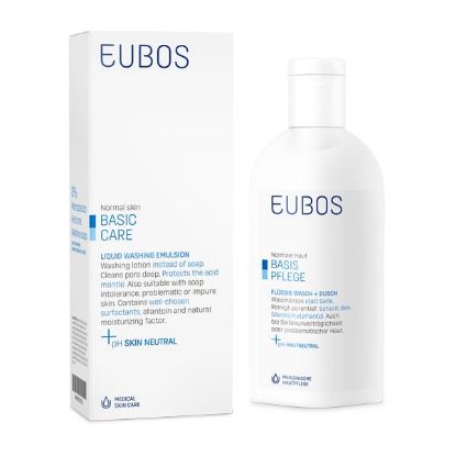 Εικόνα της EUBOS LIQUID WASHING EMULSION BLUE, 200ML ΧΩΡΙΣ ΣΑΠΟΥΝΙ.