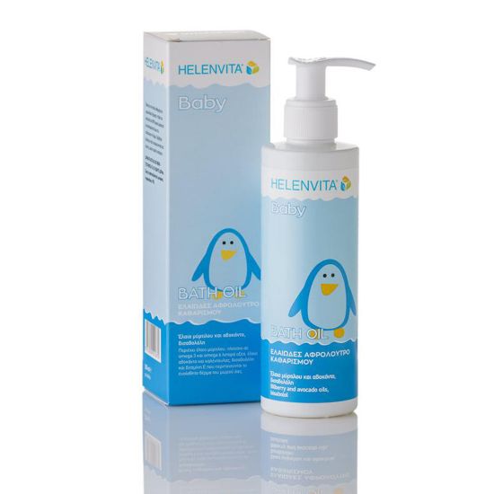 Εικόνα της HELENVITA BABY BATH OIL CLEANSER ΒΡΕΦΙΚΟ ΚΑΘΑΡΙΣΤΙΚΟ ΕΛΑΙΩΔΕΣ ΑΦΡΟΛΟΥΤΡΟ, 200ML.