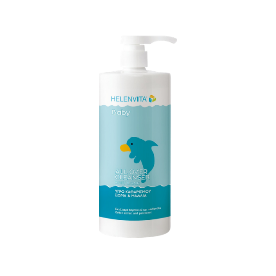 Εικόνα της HELENVITA BABY ALL OVER CLEANSER PROMO -40% ΒΡΕΦΙΚΟ ΚΑΘΑΡΙΣΤΙΚΟ ΥΓΡΟ ΓΙΑ ΣΩΜΑ & ΜΑΛΛΙΑ, 1LT.