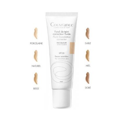 Εικόνα της AVENE FOND DE TEINT FLUIDE BEIGE 2.5  30ML        Avene Couvrance Υγρό Διορθωτικό Make Up SPF20 - 2.5 Beige, 30ml