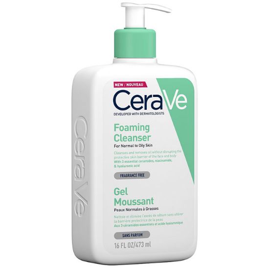 Εικόνα της CERAVE FOAMING CLEANSER 473ML - Καθαρισμοs για Κανονικές έως Λιπαρές Επιδερμίδες, 473ml