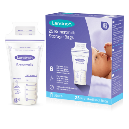 Εικόνα της LANSINOH BREASTMILK STORAGE BAGS ΣΑΚΟΥΛΑΚΙΑ ΦΥΛΑΞΗΣ ΜΗΤΡΙΚΟΥ ΓΑΛΑΚΤΟΣ, 25 ΤΕΜΑΧΙΑ.