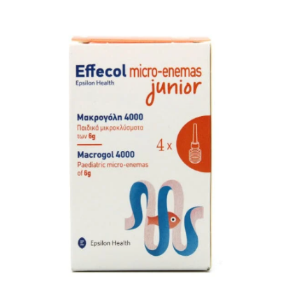 Εικόνα της EFFECOL MICRO-ENEMAS JUNIOR MACROGOL 4000- ΠΑΙΔΙΚΑ ΜΙΚΡΟΚΛΥΣΜΑΤΑ 4 Χ 6 GR.