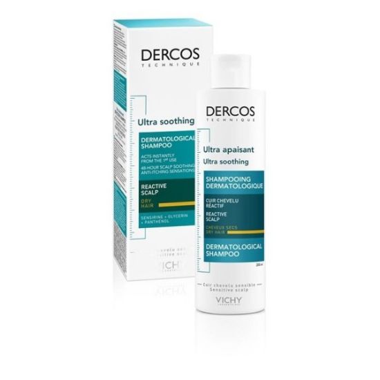 Εικόνα της VICHY DERCOS ULTRA SOOTHING DRY HAIR ΚΑΤΑΠΡΑΥΝΤΙΚΟ ΣΑΜΠΟΥΑΝ ΓΙΑ ΞΗΡΑ ΜΑΛΛΙΑ, 200ML.