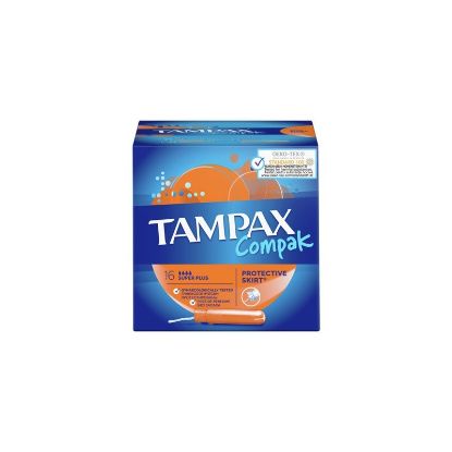 Εικόνα της TAMPAX COMPAK SUPER PLUS-Ταμπόν με Απλικατέρ για Προστασία & Διακριτικότητα, 16τμχ.