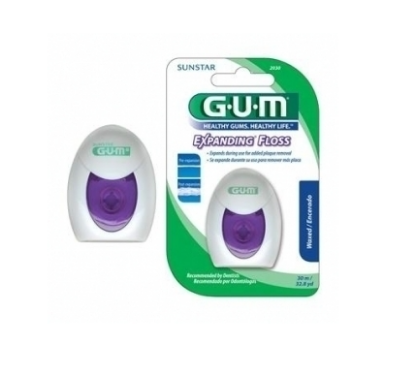 Εικόνα της GUM EXPANDING FLOSS WAXED (2030) ΟΔΟΝΤΙΚΟ ΝΗΜΑ ΚΕΡΩΜΕΝΟ ΛΕΠΤΟ, 30M.