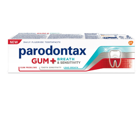 Εικόνα της PARODONTAX GUM + BREATH & SENSITIVITY ΟΔΟΝΤΟΚΡΕΜΑ ΓΙΑ ΕΥΑΙΣΘΗΤΑ ΔΟΝΤΙΑ, 75ML.