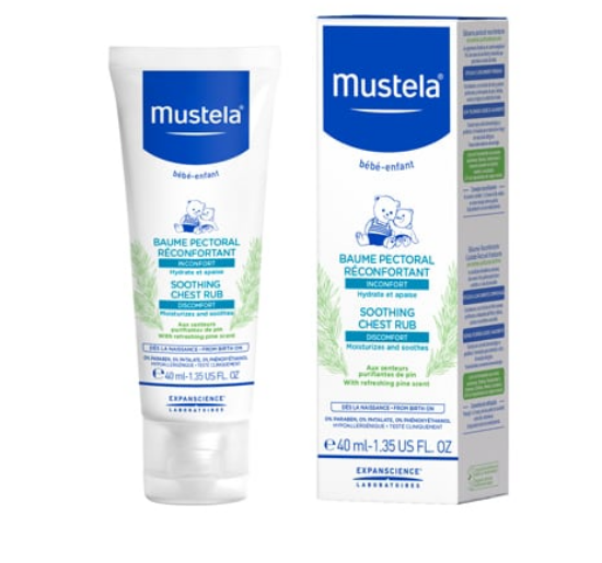 Εικόνα της MUSTELA SOOTHING CHEST RUB ΚΡΕΜΑ ΕΝΤΡΙΒΗΣ ΣΤΗΘΟΥΣ, 40ML.