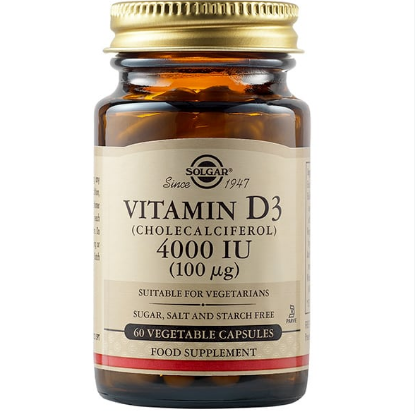 Εικόνα της SOLGAR VITAMIN D3 4000 IU (100MG) ΣΥΜΠΛΗΡΩΜΑ ΔΙΑΤΡΟΦΗΣ ΒΙΤΑΜΙΝΗΣ D3 ΜΕ ΠΟΛΛΑΠΛΑ ΟΦΕΛΗ ΓΙΑ ΤΟΝ ΟΡΓΑΝΙΣΜΟ, ΙΔΑΝΙΚΟ ΓΙΑ ΤΗΝ ΥΓΕΙΑ ΤΩΝ ΟΣΤΩΝ & ΤΩΝ ΑΡΘΡΩΣΕΩΝ, 60 VEGETABLE CAPS.