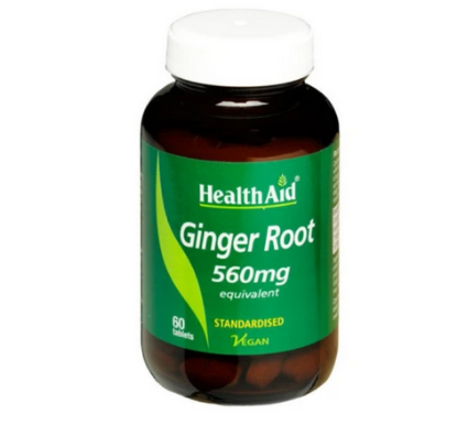 Εικόνα της HEALTH AID GINGER ROOT 560MG, 60 ΤΑΜΠΛΕΤΕΣ.