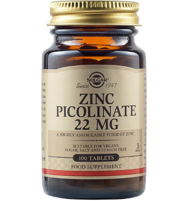 Εικόνα της SOLGAR ZING PICOLINATE 22MG ΣΥΜΠΛΗΡΩΜΑ ΔΙΑΤΡΟΦΗΣ ΨΕΥΔΑΡΓΥΡΟΥ ΓΙΑ ΤΟΝΩΣΗ ΤΟΥ ΑΝΟΣΟΠΟΙΗΤΙΚΟΥ & ΤΗΣ ΑΝΑΠΑΡΑΓΩΓΙΚΗΣ ΥΓΕΙΑΣ, 100 TABS.