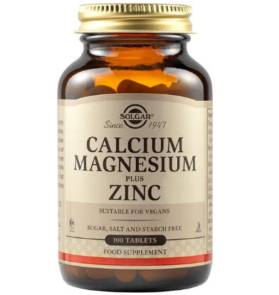 Εικόνα της SOLGAR CALCIUM MAGNESIUM PLUS ZINC ΣΥΜΠΛΗΡΩΜΑ ΔΙΑΤΡΟΦΗΣ ΜΕ ΑΣΒΕΣΤΙΟ, ΜΑΓΝΗΣΙΟ & ΨΕΥΔΑΡΓΥΡΟ ΣΥΝΤΕΛΕΙ ΣΤΗΝ ΚΑΛΗ ΥΓΕΙΑ ΤΩΝ ΟΣΤΩΝ - ΙΔΑΝΙΚΟ ΣΤΗΝ ΕΜΜΗΝΟΠΑΥΣΗ, 100 TABS.