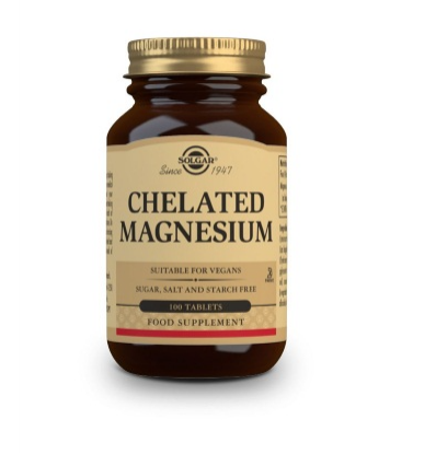 Εικόνα της SOLGAR CHELATED MAGNESIUM 100MG ΣΥΜΠΛΗΡΩΜΑ ΔΙΑΤΡΟΦΗΣ ΜΕ ΧΗΛΙΚΟ ΜΑΓΝΗΣΙΟ ΓΙΑ ΟΜΑΛΗ ΛΕΙΤΟΥΡΓΙΑ ΤΗΣ ΚΑΡΔΙΑΣ & ΤΩΝ ΜΥΩΝ, 100 TABS.