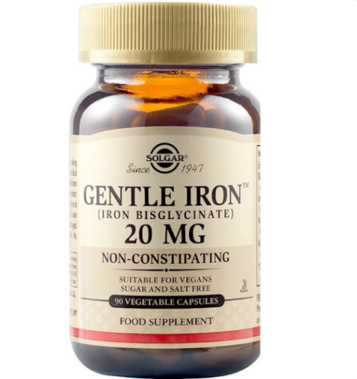 Εικόνα της SOLGAR GENTLE IRON 20MG ΣΥΜΠΛΗΡΩΜΑ ΔΙΑΤΡΟΦΗΣ ΣΙΔΗΡΟΥ ΠΟΥ ΑΝΑΣΤΕΛΛΕΙ ΤΗ ΣΙΔΗΡΟΠΕΝΙΚΗ ΑΝΑΙΜΙΑ, 90 VEGETABLE CAPS.