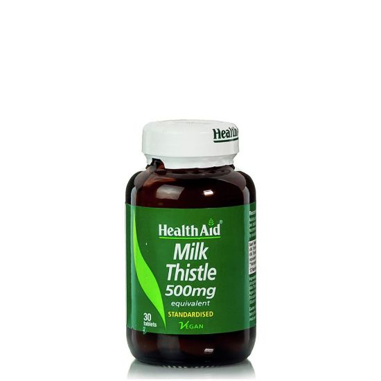 Εικόνα της HEALTH AID MILK THISTLE 500MG, 30 ΤΑΜΠΛΕΤΕΣ.