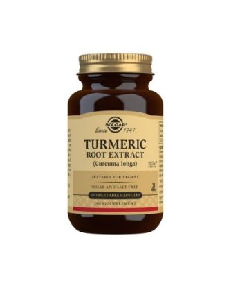 Εικόνα της SOLGAR TURMERIC ROOT EXTRACT ΣΥΜΠΛΗΡΩΜΑ ΔΙΑΤΡΟΦΗΣ ΚΟΥΡΚΟΥΜΑ ΜΕ ΑΝΤΙΟΞΕΙΔΩΤΙΚΗ ΔΡΑΣΗ ΓΙΑ ΟΜΑΛΗ ΛΕΙΤΟΥΡΓΙΑ ΠΕΠΤΙΚΟΥ ΣΥΣΤΗΜΑΤΟΣ - ΙΔΑΝΙΚΟ ΓΙΑ ΣΥΜΠΤΩΜΑΤΑ ΔΥΣΠΕΨΙΑΣ, 60 VEGETABLE CAPS.