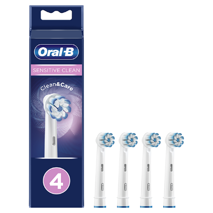 Εικόνα της Oral-B Sensitive Clean Ανταλλακτικές Κεφαλές, 4τεμ