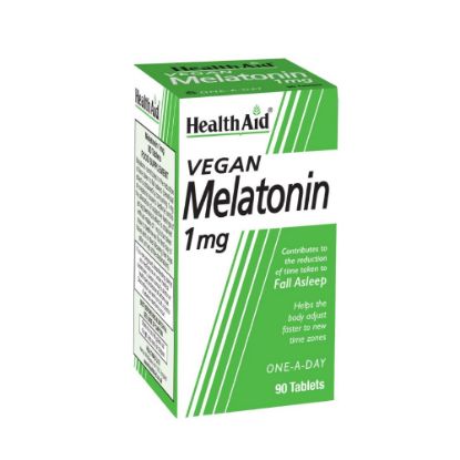 Εικόνα της HEALTH AID MELATONIN 1GR ΥΨΗΛΗΣ ΚΑΘΑΡΟΤΗΤΑΣ ΜΕΛΑΤΟΝΙΝΗ ΦΥΤΙΚΗΣ ΠΡΟΕΛΕΥΣΗΣ 90 TABS.