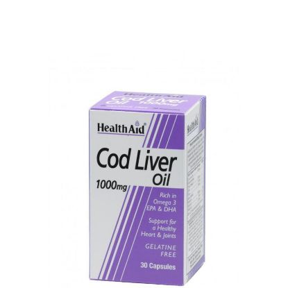 Εικόνα της HEALTH AID COD LIVER OIL 1000MG 30 ΚΑΨΟΥΛΕΣ.