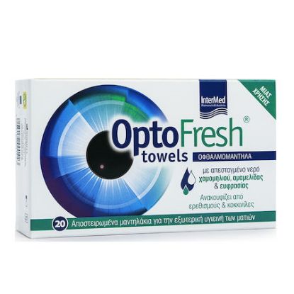 Εικόνα της INTERMED OPTOFRESH TOWELS X 20 WIPES - Οφθαλμομάντηλα