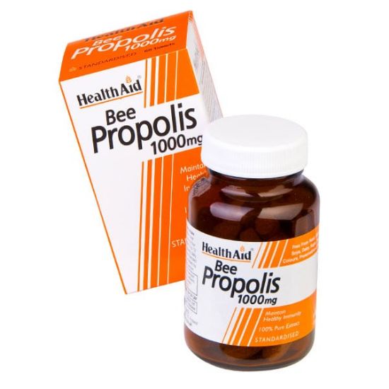 Εικόνα της HEALTH AID BEE PROPOLIS 1000MG, 60 VEGETARIAN TABLETS.