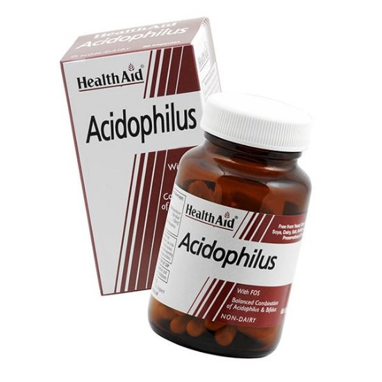 Εικόνα της HEALTH AID BALANCED ACIDOPHILUS 100 MILLION + (BIFIDUS), 60 ΚΑΨΟΥΛΕΣ.