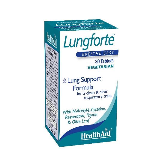 Εικόνα της HEALTH AID LUNGFORTE, 30 VEGETERIAN TABS - Συμπλήρωμα Διατροφής για την Υγεία Αναπνευστικού & του Ανοσοποιητικού Συστήματος, 30 tabs.