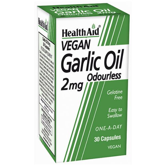 Εικόνα της HEALTH AID GARLIC OIL 2MG, 30 CAPS ΕΛΑΙΟ ΣΚΟΡΔΟΥ.