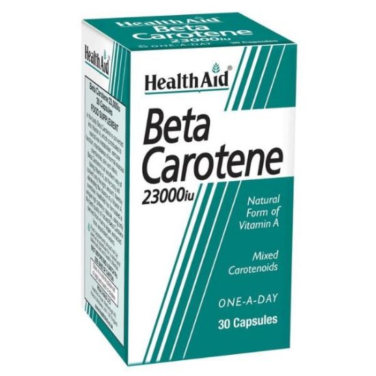 Εικόνα της HEALTH AID BETA CAROTENE 23000 I.U, 30 CAPS.