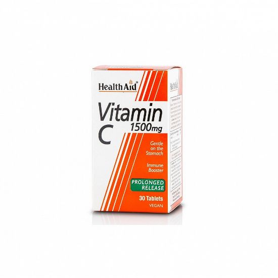 Εικόνα της HEALTH AID VEGAN TAMIN C 1500MG, 30 ΤΑΜΠΛΕΤΕΣ. - Βραδείας Αποδέσμευσης 30tabs