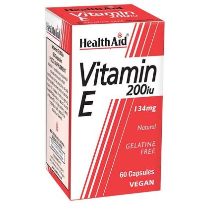 Εικόνα της HEALTH AID VITAMIN E 200 I.U. 134MG, 60CAPS.