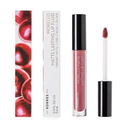 Εικόνα της KORRES MORELLO MATTE LASTING LIP FLUID N10 3.4ML