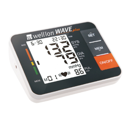 Εικόνα της WELLION WAVE PLUS BLOOD PRESSURE MONITOR. ΗΛΕΚΤΡΟΝΙΚΟ ΠΙΕΣΟΜΕΤΡΟ ΜΠΡΑΤΣΟΥ, 1ΤΜΧ.