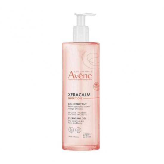 Εικόνα της AVENE XERACALM NUTRITION GEL NETTOYANT 750ML  Avene Xeracalm Nutrition Τζελ Καθαρισμού 750ml,Τζελ Καθαρισμού για Ευαίσθητες & Ξηρές Επιδερμίδες