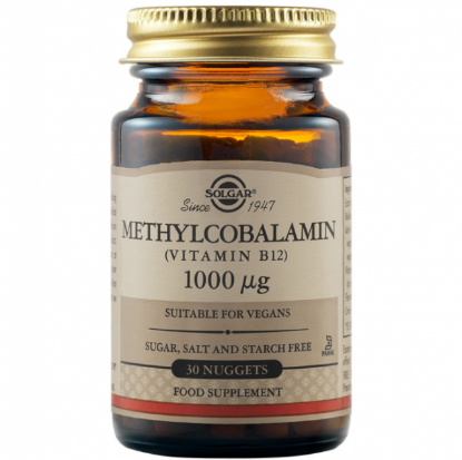 Εικόνα της SOLGAR METHYLCOBALAMIN (VIT B12) 1000MG. Μεθυλκοβαλαμίνη (βιταμίνη Β12) σε 30 Υπογλώσσια Δισκία.