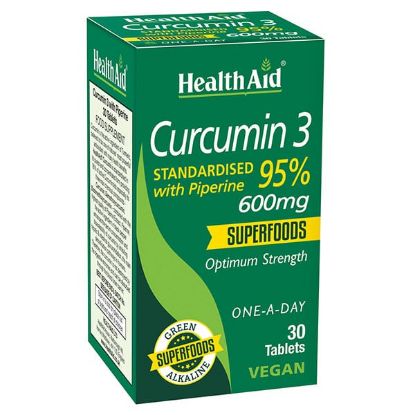 Εικόνα της HEALTH AID CURCUMIN 3 600MG, 30TABS