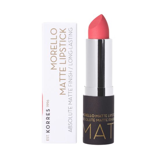 Εικόνα της KORRES MORELLO MATTE LIPSTICK N49 WATERMELLON SORBET 3.5G - Ματ Κραγιόν με Αναλλοίωτη Διάρκεια, 3,5g