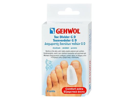 Εικόνα της GEHWOL TOE DIVIDER G D MEDIUM 3UNITS  Gehwol Toe Divider GD Medium Διαχωριστής Δακτύλων Ποδιού, 3τεμ