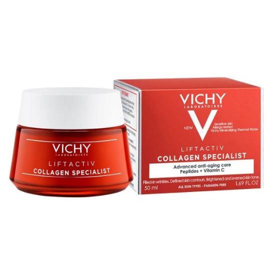 Εικόνα της VICHY LIFTACTIV COLLAGEN SPECIALIST DAY CREAM 50ML - Αντιγηραντική Κρέμα Προσώπου με Βιοπεπτίδια με Υπέροχη Υφή, 50ml