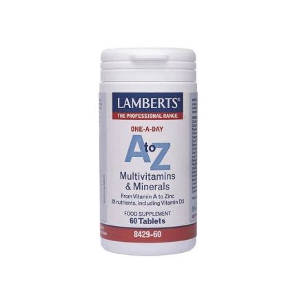 Εικόνα της LAMBERTS A TO Z MULTIVITAMINS & MINERALS ΠΟΛΥΒΙΤΑΜΙΝΕΣ & ΜΕΤΑΛΛΑ ΓΙΑ ΤΗΝ ΚΑΛΗ ΥΓΕΙΑ ΤΟΥ ΑΝΟΣΟΠΟΙΗΤΙΚΟΥ ΣΥΣΤΗΜΑΤΟΣ 60 TABS.