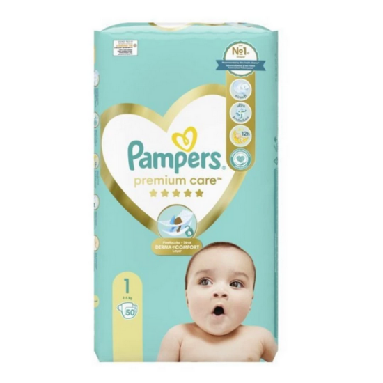 Εικόνα της PAMPERS PREMIUM CARE No1 NEWBORN (2-5KG) 50 ΤΕΜΑΧΙΑ