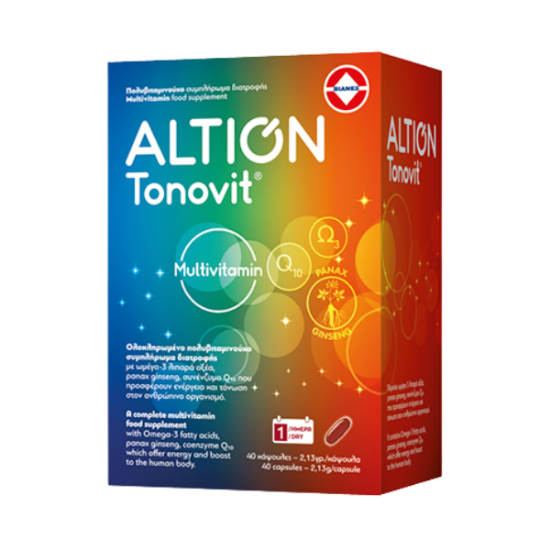 Εικόνα της ALTION TONOVIT MULTIVITAMIN - ΠΟΛΥBIΤΑΜΙΝΟΥΧΟ ΣΥΜΠΛΗΡΩΜΑ ΔΙΑΤΡΟΦΗΣ, 40CAPS.