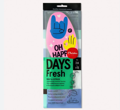 Εικόνα της CHRISTOU DAYS FRESH MINT & CITRUS N38-45 ΠΑΤΟΙ ΚΑΘΗΜΕΡΙΝΗΣ ΧΡΗΣΗΣ ΜΕ ΒΙΟΛΟΓΙΚΑ ΑΙΘΕΡΙΑ ΕΛΑΙΑ Ν38-45