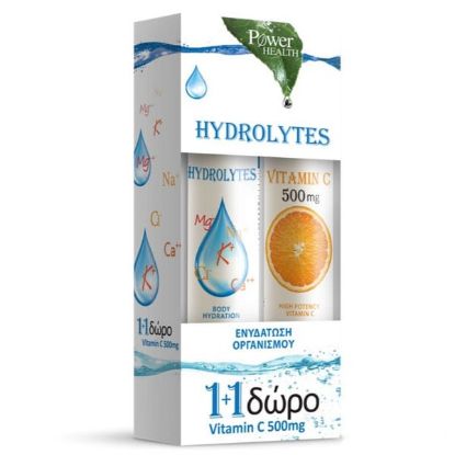 Εικόνα της POWER OF NATURE HYDROLYTES 20EFF.TABS+VITAMIN C 500MG 20EFF.TABS FREE