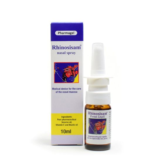 Εικόνα της RHINOSISAM NASAL SPRAY 10ML  Rhinosisam Nasal Spray 10ml (Ρινικό Σπρέϊ Καθαρού Σησαμελαίου)