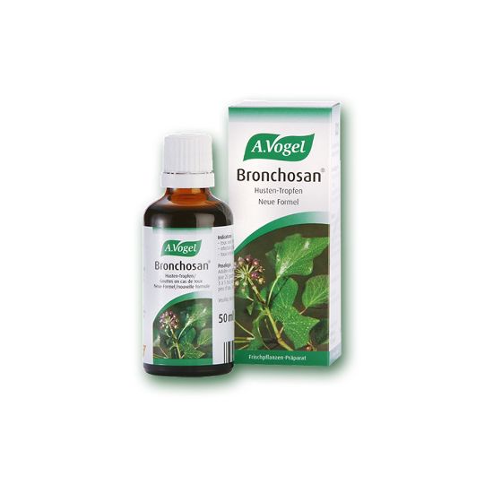 Εικόνα της A.VOGEL BRONCHOSAN  DROPS 50ML -Συνδυασμός Βοτάνων για τον Βήχα Βάμμα με Βάση τη Φρέσκια Γλυκύρριζα, το Θυμάρι και τον Κισσό, 50ml